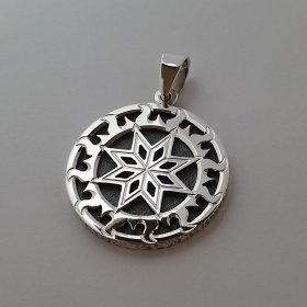 Оберег Алатырь в два уровня 