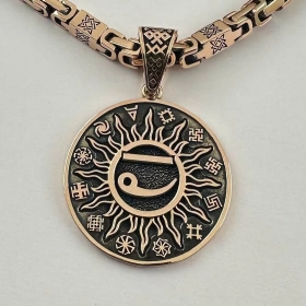 Чертог Лебедя с Обережными символами двухсторонний