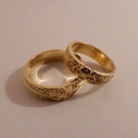 Обручальное кольцо Свадебник из золота 585 модель А