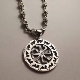 Колядник в солнечном круге с чернением