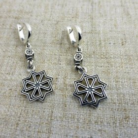 Серьги Молвинец из серебра