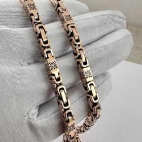 Цепь Звезда руси из золота