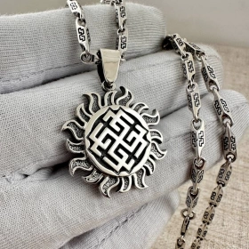 Оберег Сварожич в Ярило материал серебро 925