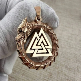 Валькнут Дракон из золота