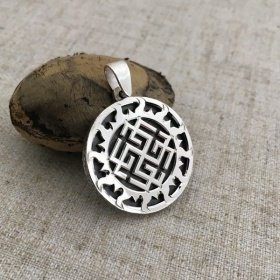 Сварожич в Солнечном круге с чернением