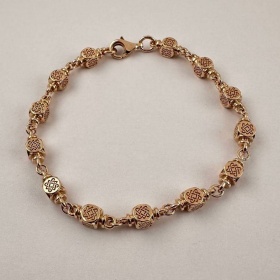 Браслет Звезда Лады из золота 585