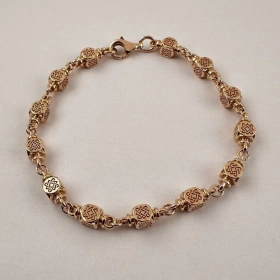 Браслет Звезда Лады из золота 585