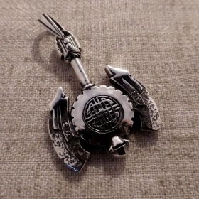 Топор обоюдострый материал серебро 925