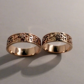 Обручальное кольцо Свадебник из золота 
