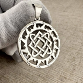 Оберег Звезда Лады в солнечном круге 