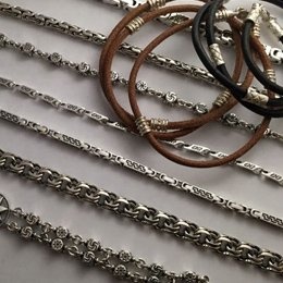 Шнуры, цепочки, браслеты